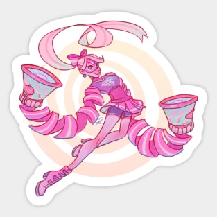 Ribbon Girl Sticker